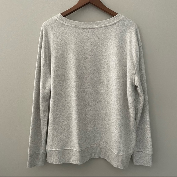 Cozy Sweatshirt Love Heart Design Valentine Gray Red White  JANE+DELANCEY, Large - Picture 11 of 15